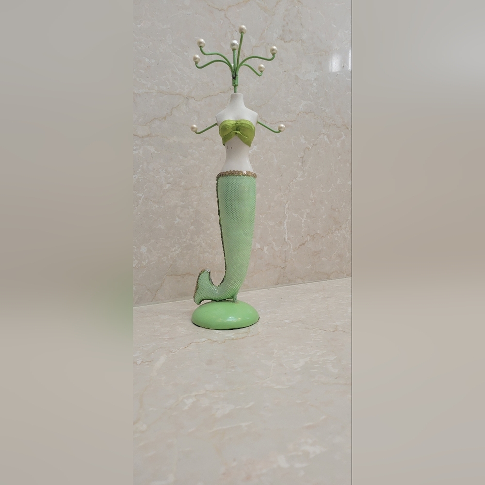 Green Mermaid Jewelry Holder